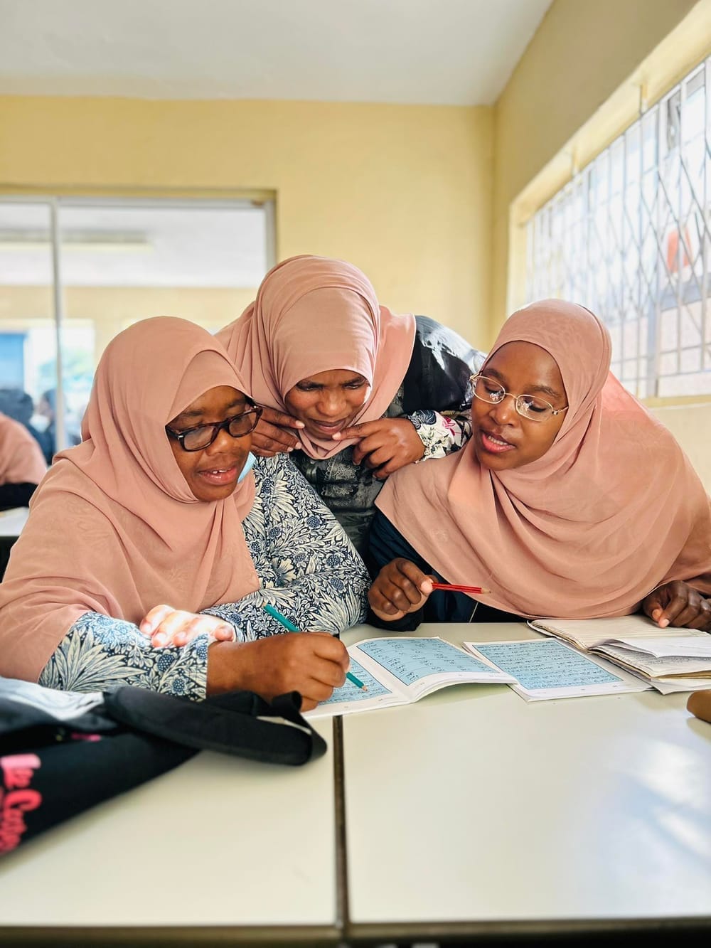Rabia Basri Academy students studying